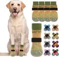KOOLTAIL Dog Socks for Hot/Cold Pavement to Prevent Licking Paws,Dog Boots&Paw Protector for Hardwood Floors Anti Slip,Traction Control No Twist Grip Booties for Small Medium Large Senior Dogs