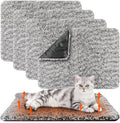 4 Pack Self Warming Cat Bed Indoor Self Heating Dog Cat Pad Washable 16 x 20 Inch Thermal Pet Kennel Pad Crate Bed Mat Reflect Body Heat for Outdoor(16 x 20 Inch,Gray)