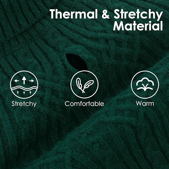 AOFITEE Small Dog Sweater, Dog Sweaters for Small Dogs Boy, Warm Christmas Sweater for Dogs, Pet Knitwear with Harness Hole for Fall Winter, Stretchy Pullover for Yorki, Chihuahua, Maltipoo, Green S