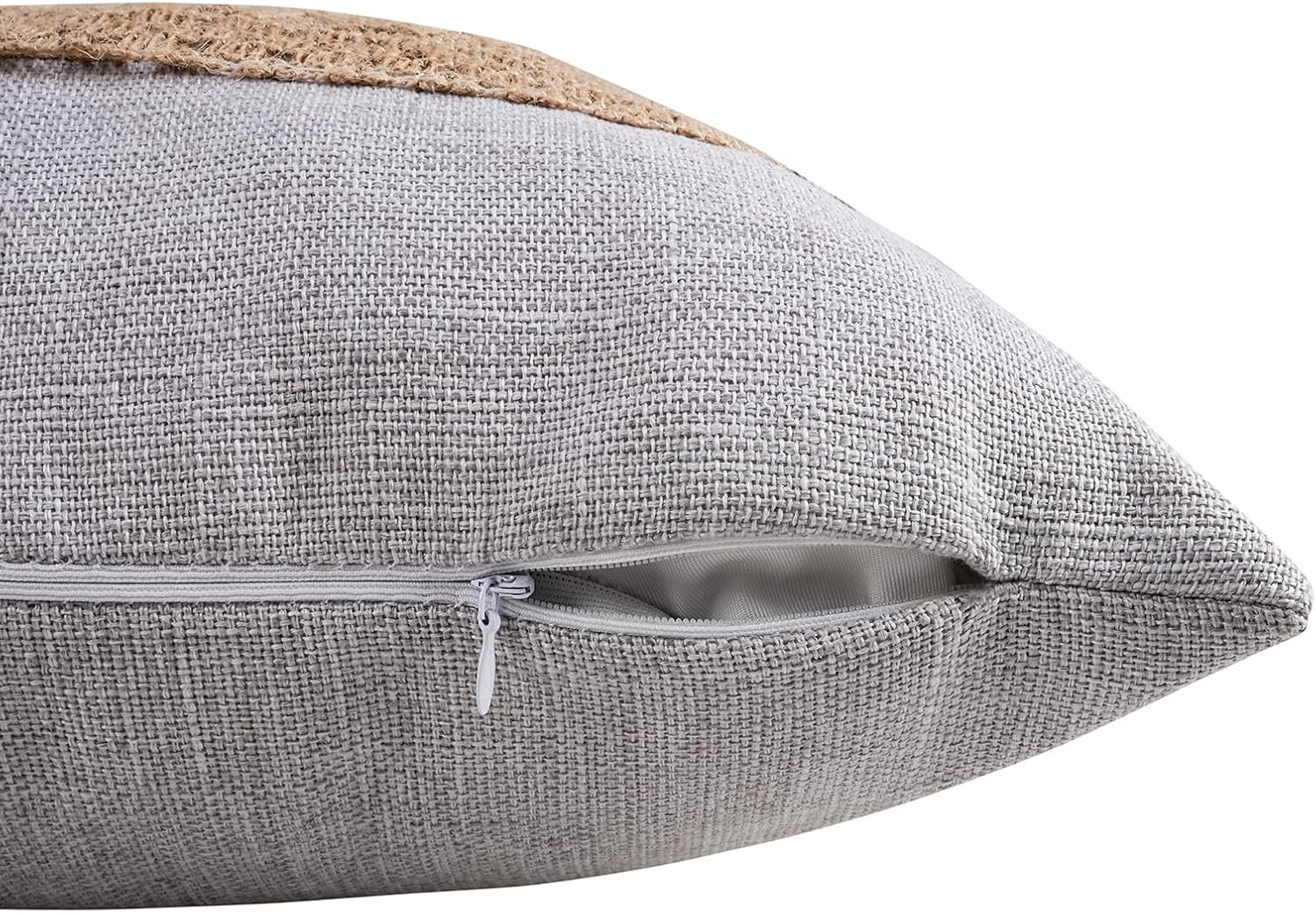 Pyonic Pack of 2 Boho Throw Pillow Covers 18x18 Inch Farmhouse Decorative Throw Pillows for Bed Sofa Living Room,Gray Modern Cushion Cover Couch Pillows Cover Home Decor