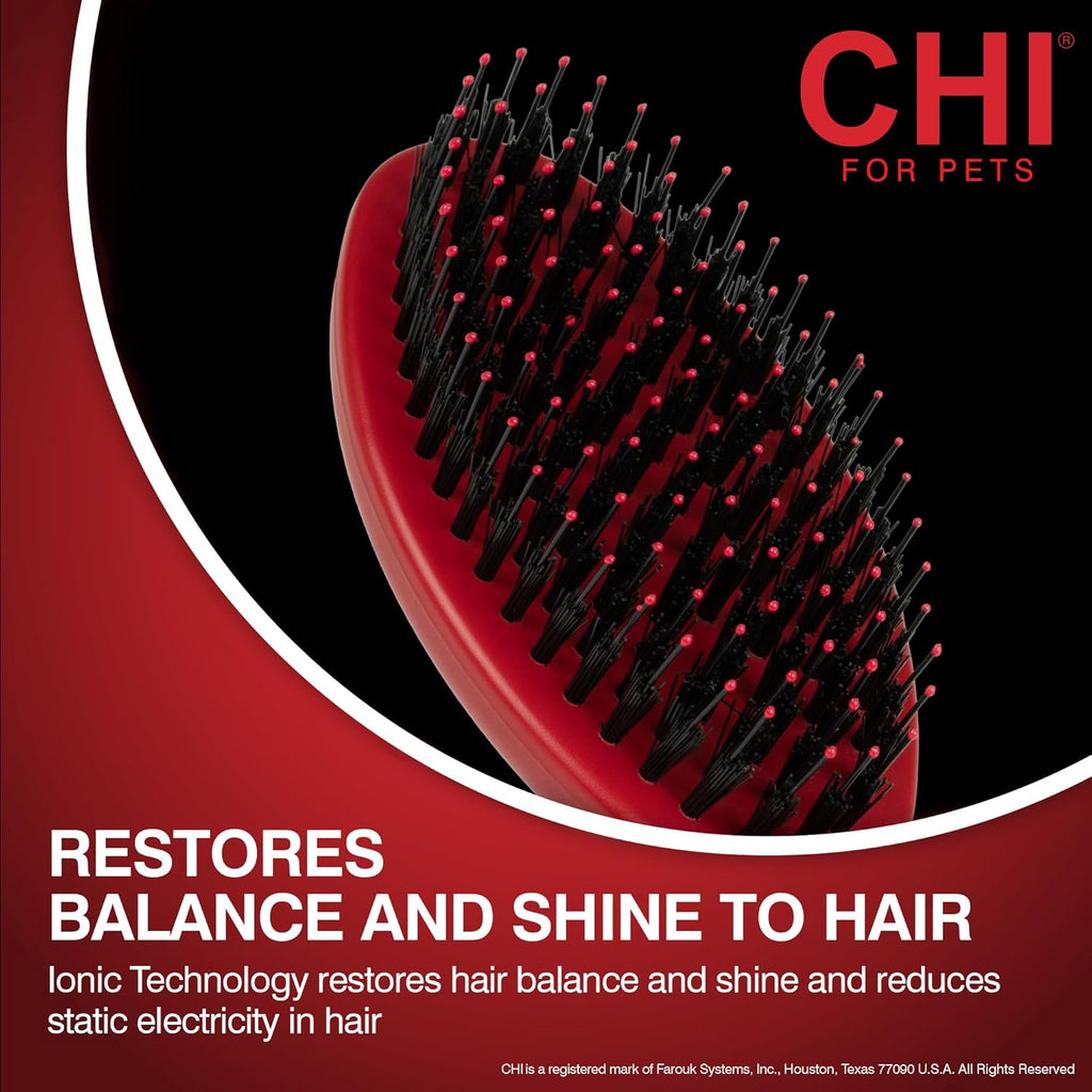 CHI Dog Brush for, Porcupine Brush for Dogs - Grooming Tools for Dogs & Puppies, Removes Mats and Tangles, Ionic Technology, Ergonomic Soft Grip Handle, Suitable for All Hair Types