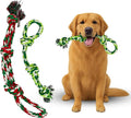 Pup Quartet Dog Rope Toy for Aggressive Chewers 2-Pack Tug of War Dog Toy with Thick Knots Heavy Duty Rop Toys for Dogs – Indestructible Rope Chew Toys for Medium & Large Dogs