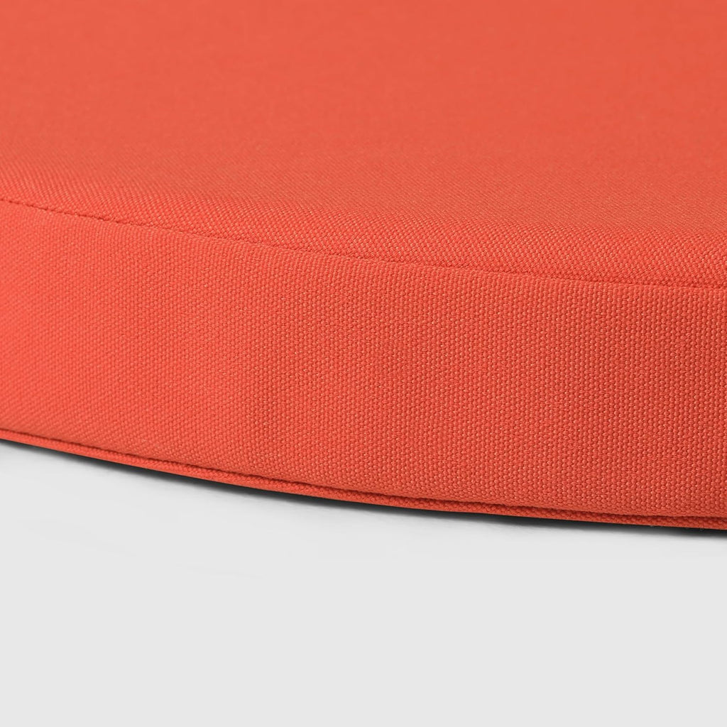 WestinTrends Solace Outdoor Patio Kitchen Dining Chair Round Seat Cushions Set of 4, 16 x 16, Orange