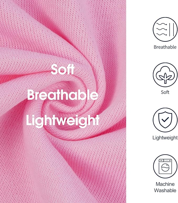 IECOii Dog Hoodie for Small Dogs,Thin Dog Sweatshirt with Hood Suit for Spring Fall Early Winter,Breathable & Lightweight Pet Sweater for Schnauzer, Pug,French Bulldog,Pink, M (No Fleece Lined)