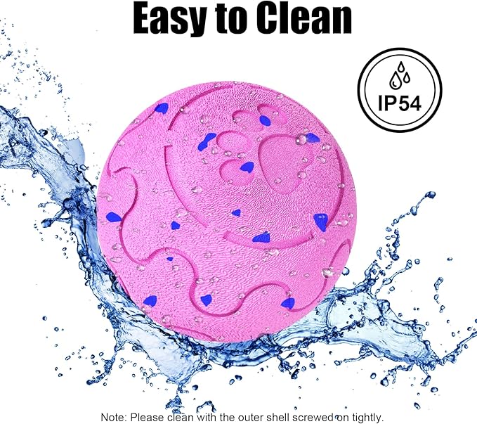 Interactive Dog Ball, Smart Dog Toy for Medium and Large Dogs, Automatic Moving, Rotating & Bouncing, E-TPU Material, IP54 Waterproof, Motion-Activated Dog Stimulation Toy to Keep Them Busy