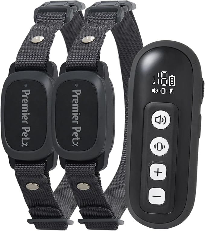 Dog Static Collar - 1000ft Dog Training Collar 2-Dog Bundle with Remote Dogs - Rechargeable Waterproof with 3 Training Modes - Tone Vibration & 16 Levels of Safe Static