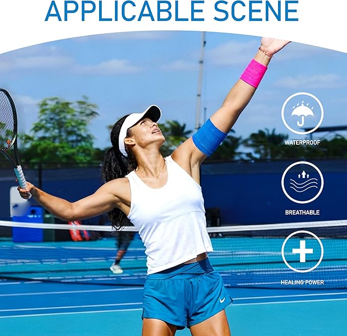 9 Pack Self Adhesive Bandage Wrap 4 Inch x 5 Yards Self-Adherent Elastic Cohesive Wrap Non-Woven Breathable Bandage,Vet Wrap for Stretch Athletic, Sports, Wrist, Ankle (Mix)