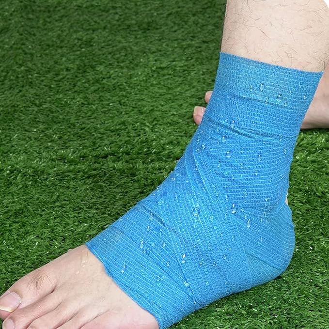 24 Pack Self Adhesive Bandage Wrap 2 Inch x 5 Yards Non-Woven Bandage,Vet Wrap Breathable Elastic Self-Adherent Tape for Stretch Athletic, Sports, Wrist, Ankle (Pets Too)(Mix)