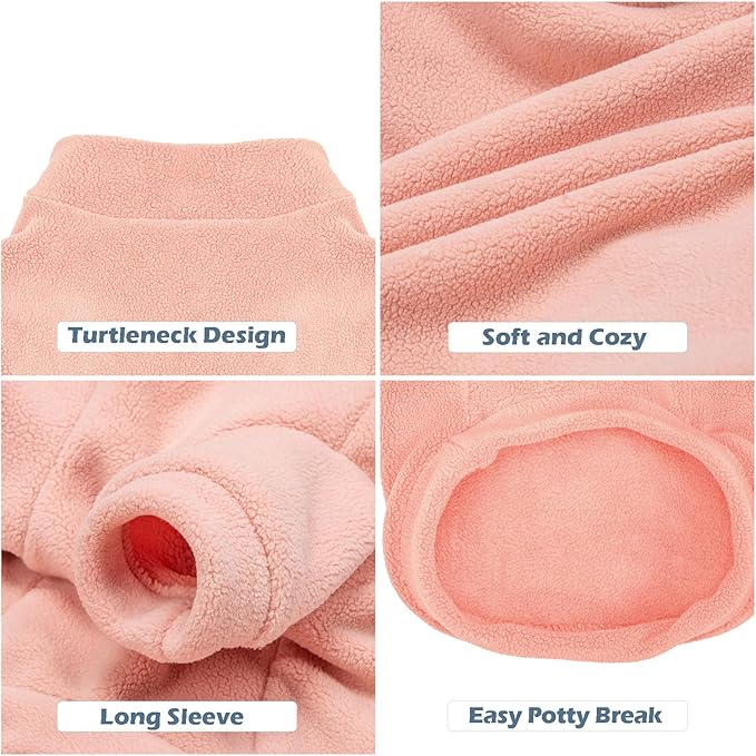 Dog Sweater, 3 Pack Dog Sweaters for Small Dogs Girl Boy, Ultra Soft Warm Puppy Clothes Dog Coat for Winter (Rose+Lt Pink+Lt Purple, XX-Small)