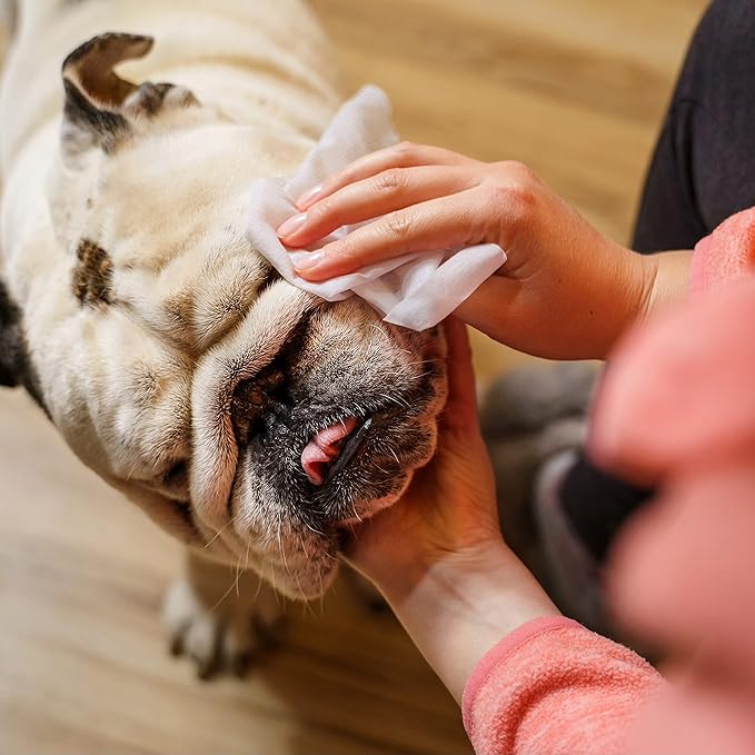 Inspire Naturals Pet Wipes for Dogs and Cats 100% Natural Plant Based with Organic Antioxidants, Dog Wipe Cleaning Deodorizing | Cat Wipes | Puppy Wipes | Dog Wipes for Paws and Butt (50ct - 1 Pack)