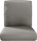 Pop 22x25/22x24 Outdoor Replacement Cushions - 1 Set High Back Deep Seat Patio Furniture Cushion for Rattan Dining Swivel Rocking Chairs Rattan Loveseat Couch Sectional Sofa - Grey/Classic