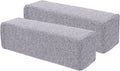 2 Pack Couch Arm Rest Pillow, 6''x6''x20'' Linen Cover, High Density Foam Armrest Cushion, Removable & Washable Elbow Support for Sofa, Bed, and Armchair (Grey)
