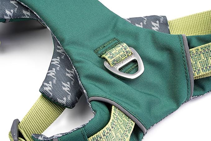 Winchester Pet No-Pull Adjustable Soft Padded Dog Vest Harness with Reflective Stitching, Smoke Pine, Medium