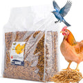 RANZ 5LBS Non-GMO Dried Mealworms for Chickens, High Protein Meal Worms, Premium Chicken Feed, Perfect Bird Food and Chicken Treats, Whole Large Mealworms for Wild Birds, Ducks, Fish