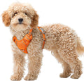 BARKBAY No Pull Dog Harness Large Reflective Dog Harness with Front Clip and Easy Control Handle for Walking Training Running with ID tag Pocket(Orange,XS)
