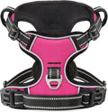 HEELE Dog Harness Dog Harness Small Dog No Pull Harness with Soft Handle Reflective Harness Adjustable, Rose, XS