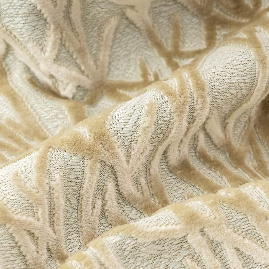 Yangest Beige Twigs Greenish Throw Pillow Cover Branches Velvet Cushion Case Neutral Pillowcase for Sofa Couch Bedroom Living Room Home Decor,20x20 Inch