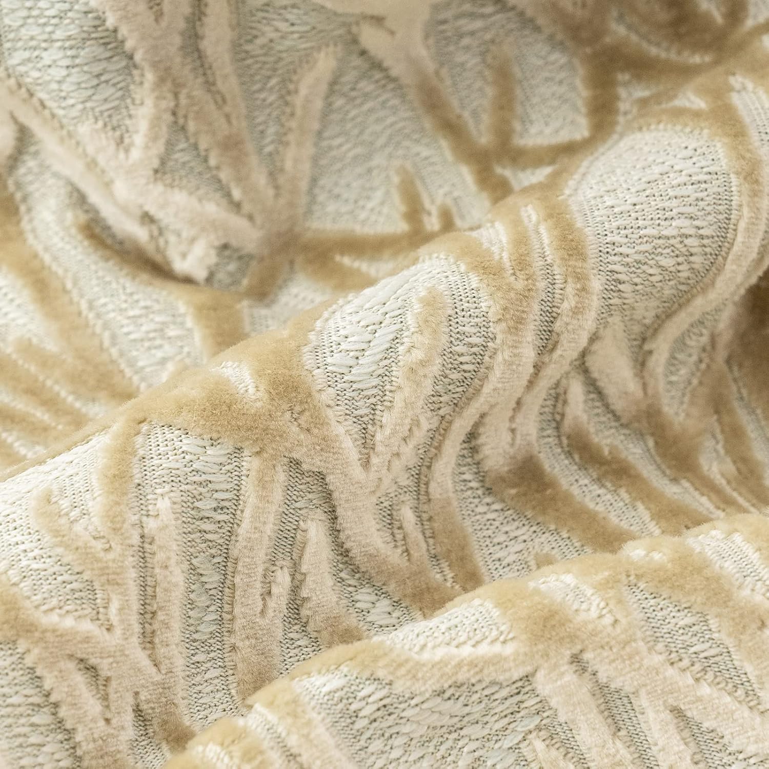 Yangest Beige Twigs Greenish Throw Pillow Cover Branches Velvet Cushion Case Neutral Pillowcase for Sofa Couch Bedroom Living Room Home Decor,20x20 Inch