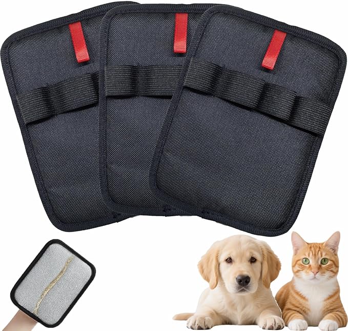 3Pcs Pet Hair Removal Glove,Pet Hair Cleaning Gloves,Dogs Hair Gloves for Bed or Couch