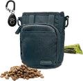 BEAU&FUR Small Dog Treat Pouch with Clicker for Training – 2 Cup Capacity, Built-In Poop Bag Dispenser, Storage for Snacks and Toys - Hands-Free Pouch Snack Holder for Walking and Training – Black