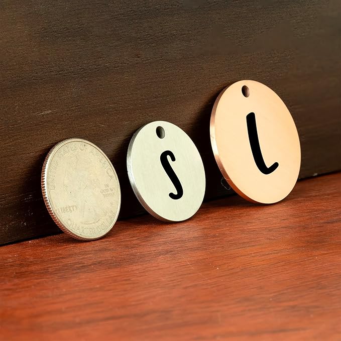 Ultra Joys Stainless Steel Pet ID Tag Dog Name Tags Personalized Front and Back Engraving, Customized Dog Tags and Cat Tag, Optional Engraved on Both Sides, Round Mountain on Bottom, Rose Large