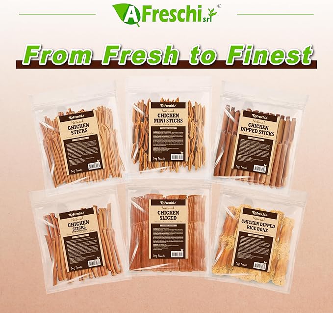 AFreschi Natural Chicken Roll 12 oz, All Natural, Grain-Free, High-Protein, Healthy & Easily Digestible, Soft Texture