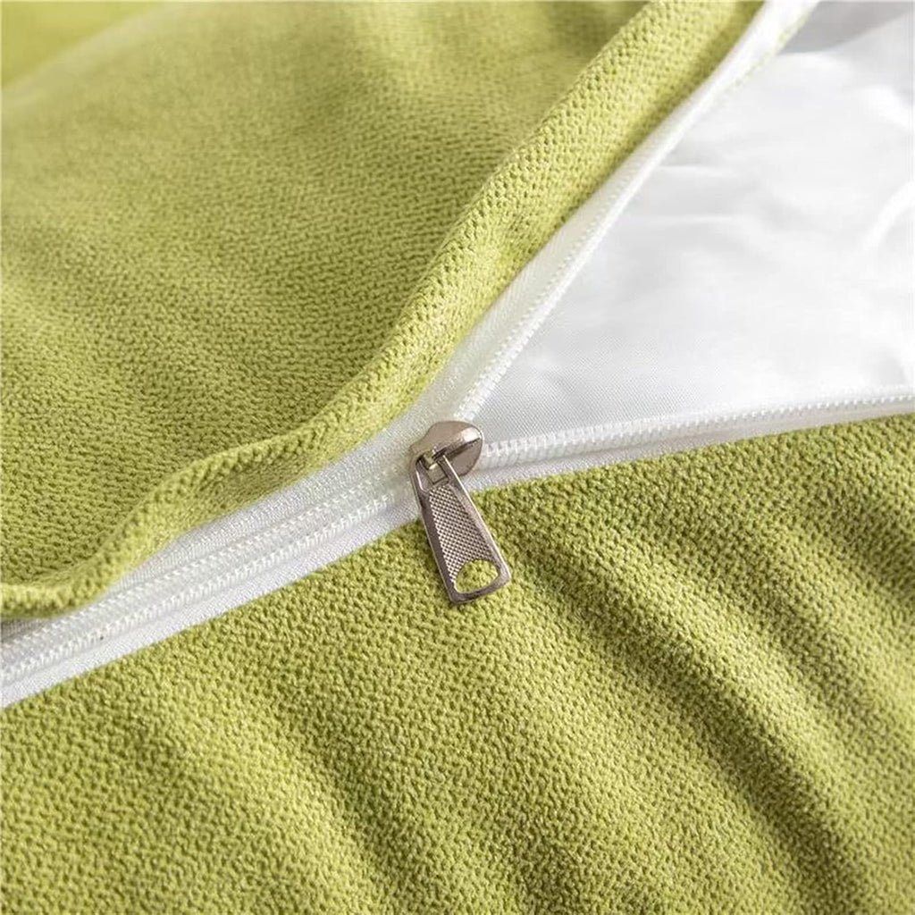 Triangular Reading Bed Rest Pillow Large Bolster Cushion Headboard Backrest Wedge Pillow with Removable Cover and Two Large Side Pockets (Lime, Queen: 59 x 8 x 20 inches)