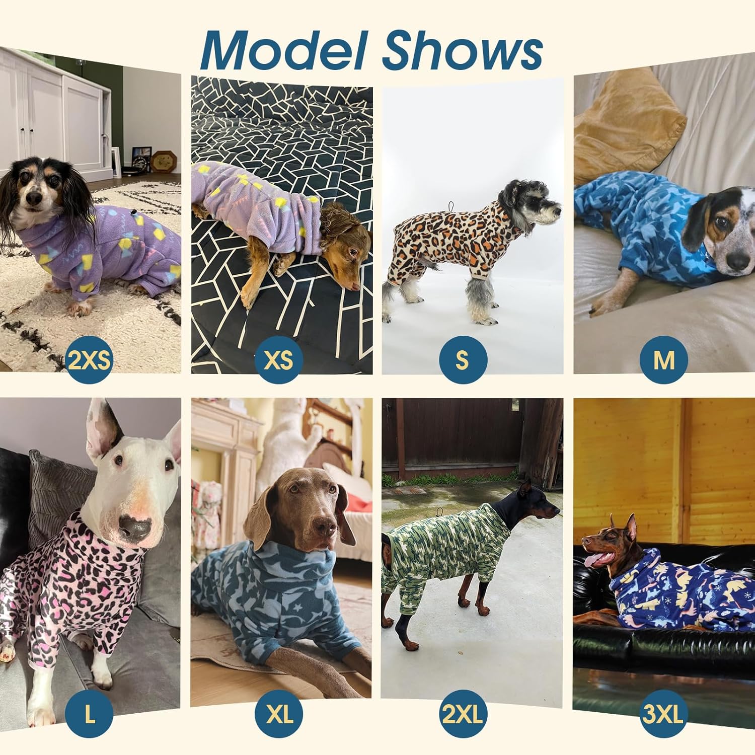 ROZKITCH Dog Winter Coat Soft Dog Fleece Pajamas, Pet Windproof Warm Cold Weather Jacket Vest with Reflective Zipper, Jumpsuit Apparel Outfit Clothes for Medium Dog Dinosaur M