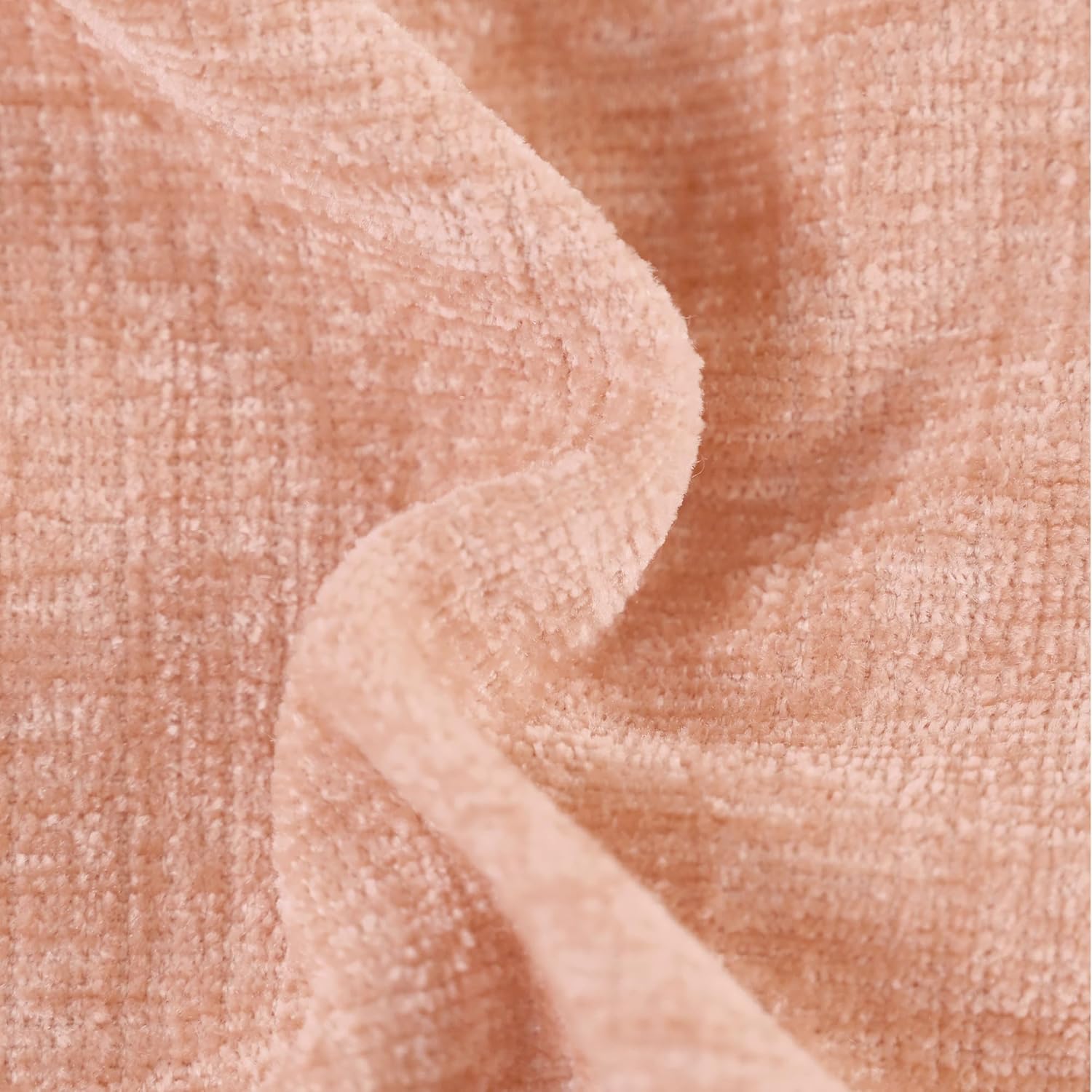 CaliTime Throw Pillow Covers Decorative 20 X 12 Inches Pack of 2 Cozy Solid Dyed Soft Chenille Cushion Cases with Pom Poms for Couch Sofa Bed Living Room Home Dusty Pink