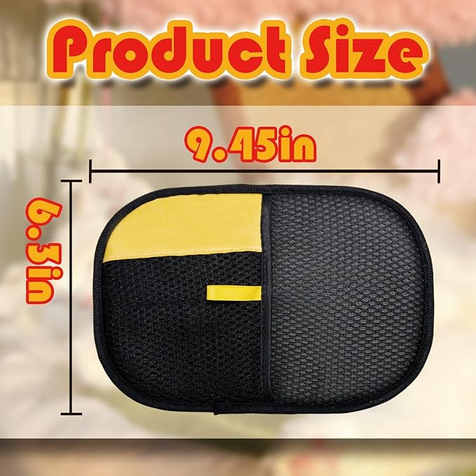 Pet Hair Removal Glove ，Powerful Electrostatic Pet Hair Remover for Cat Dog Hair，Washable and Reusable Cat Dog Hair Removal Gloves for Clothes Bed Sheets Sofas at Climbing Frames (1psc)