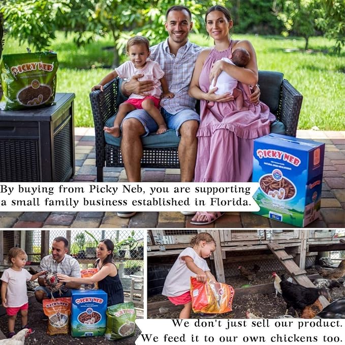 Dried Mealworms 100% Non-GMO 5 Lb - Mealworms for Birds, Chickens, Ducks - Perfect High-Protein Treats - Whole Large Meal Worms, Dried for Chickens and Bluebird Food Bulk