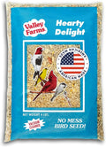 Valley Hearty Delight Wild Bird Food for Outside Feeders, No-Mess Wild Bird Seed with Sunflower Hearts & Peanut Kernels, Filler Free Bird Seed Perfect for Outdoor Patios, (4 LBS)