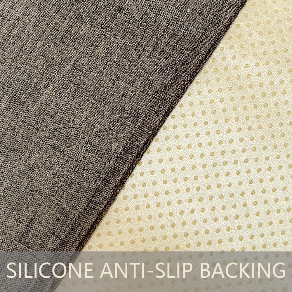 Couch Arm Covers, Anti-Slip Sofa Armrest Cover for Recliner, 2pc Washable Sofa Arm Covers, Dogs Cats Pet Scratch Proof Couch Arm Protectors, Coffee, 20x24inch