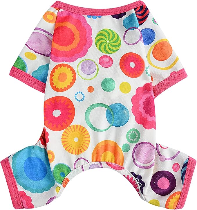 Dog Clothes for Small Dogs Boy Girl, Dog Pajamas Tiny Chihuahua Yorkie Spring Summer Shirt, Cute Puppy Outfit Pjs Jumpsuit Cat Onesie Apparel Pet Clothes