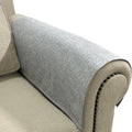 Couch Arm Covers, Anti-Slip Sofa Armrest Cover for Recliner, 2pc Washable Sofa Arm Covers, Dogs Cats Pet Scratch Proof Couch Arm Protectors, Light Grey, 24x28inch
