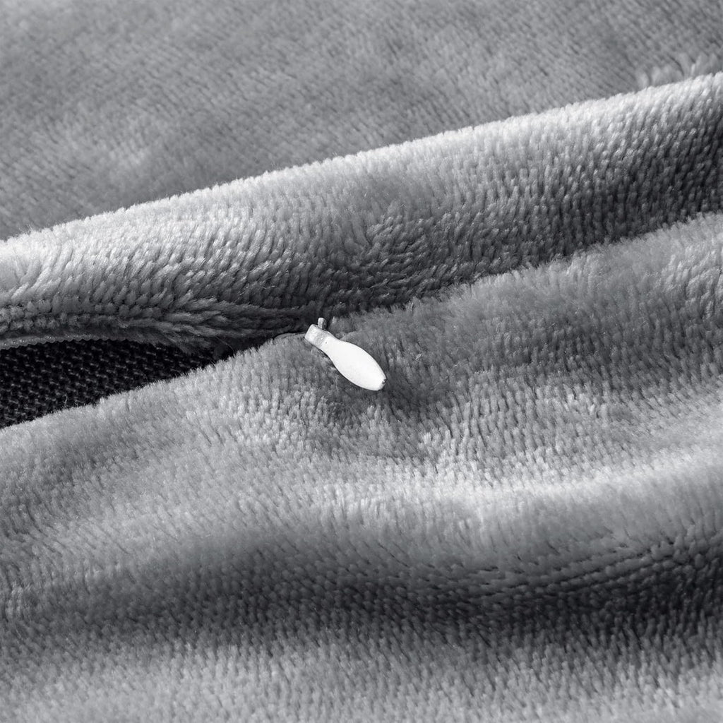 BEDELITE Body Pillow Cover with Zipper Closure, Super Soft and Cozy Fuzzy Fleece Body Pillowcase 20 x 54 Inches, Luxury Fluffy Plush Long Body Pillow Pillowcase for Fall and Winter(Gray)