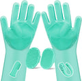 6PCS Pet Grooming Kit for Dogs,Cats and Horses | Dog Washing Gloves | Dog Bath Brush | Dog Bath Gloves | Dog Shampoo Brush | Pet Grooming Gloves | Dog Bath Supplies (Green)
