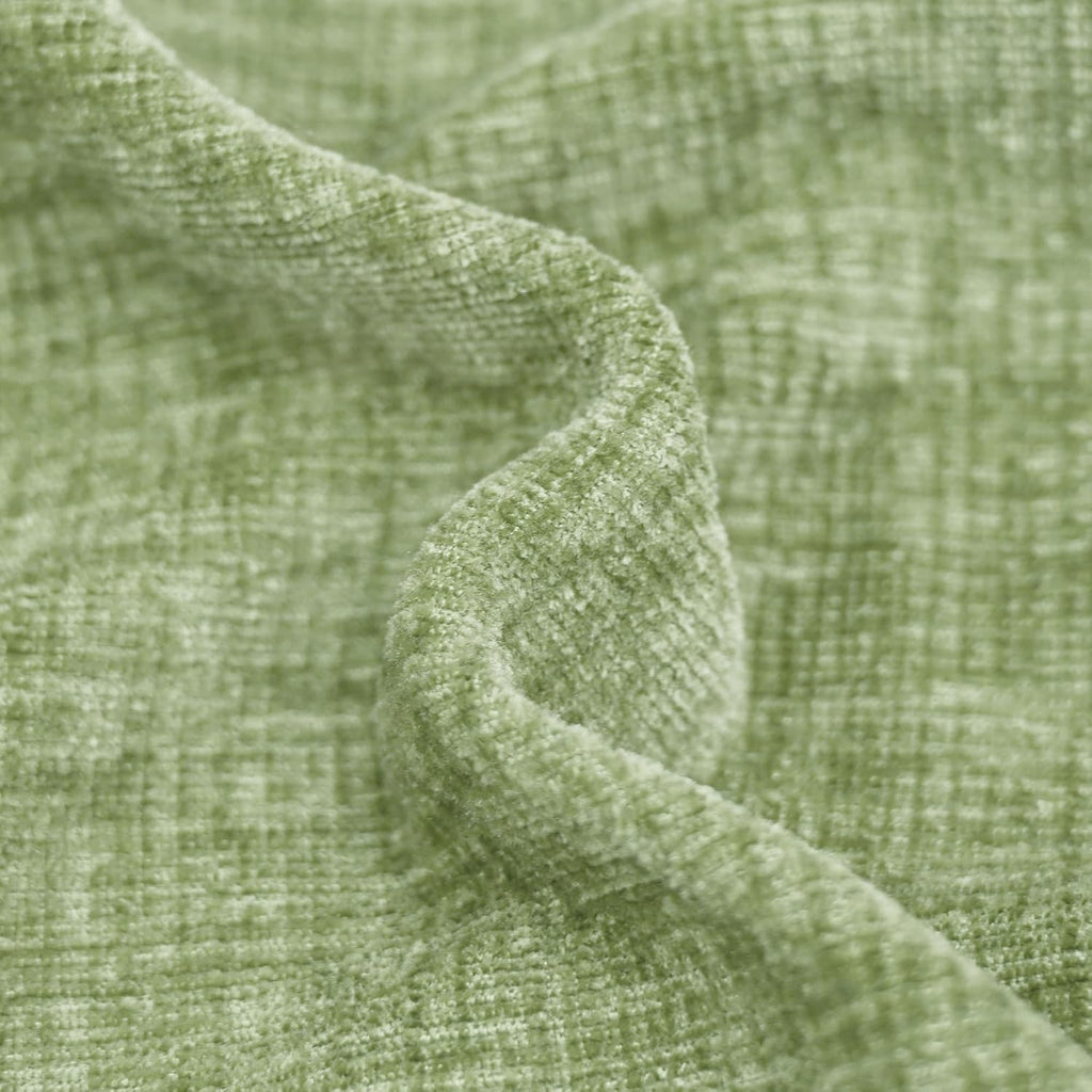 CaliTime Throw Pillow Covers Decorative 20 X 12 Inches Pack of 2 Cozy Solid Dyed Soft Chenille Cushion Cases with Pom Poms for Couch Sofa Bed Living Room Home Sage