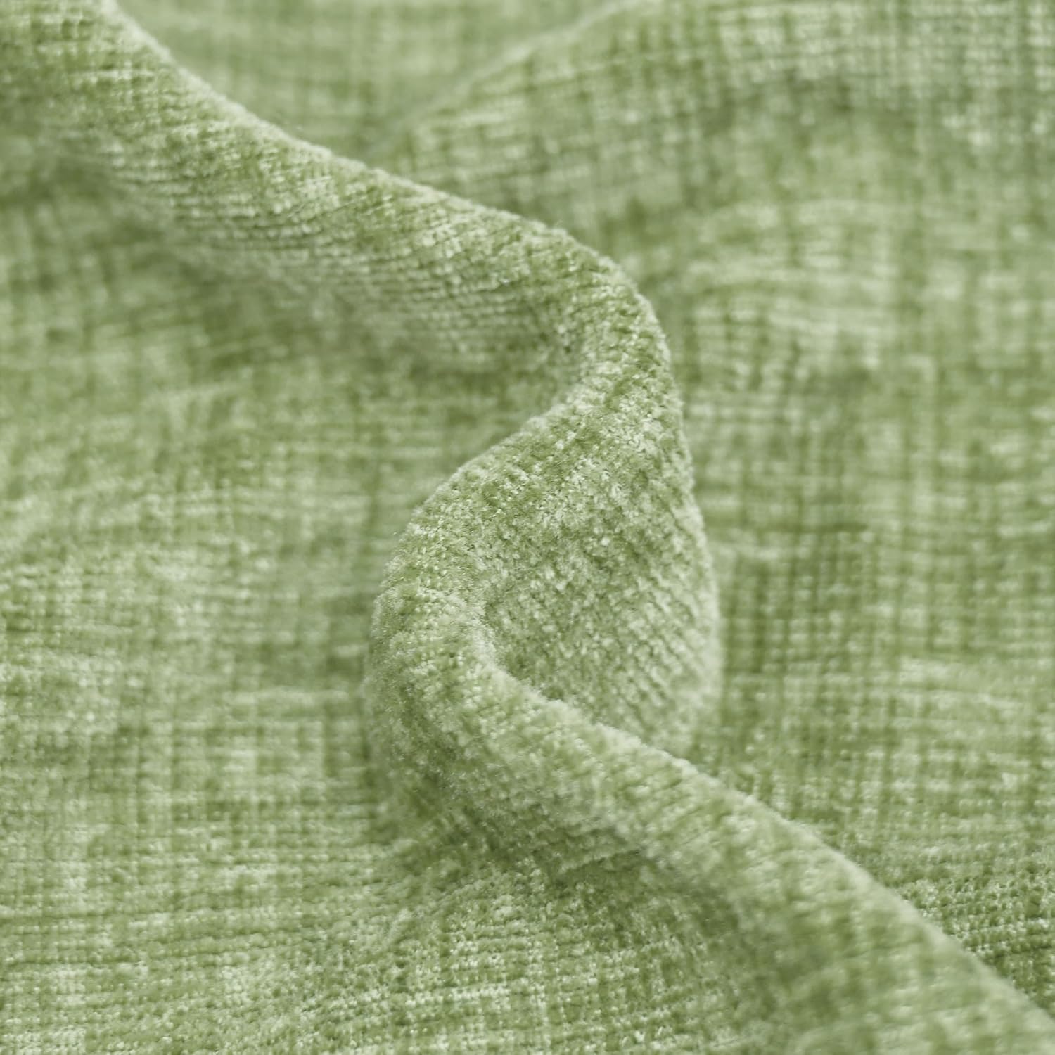 CaliTime Throw Pillow Covers Decorative 20 X 20 Inches Pack of 2 Cozy Solid Dyed Soft Chenille Cushion Cases with Pom Poms for Couch Sofa Bed Living Room Home Sage