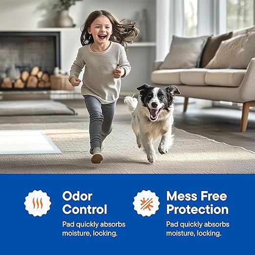 Puppy Pads Pet Pee Pads 28"x30" [200-Count] Pet Training Disposable Pads, Large Breed Pad, Leak-Proof, Bulk Case Pack - for Border Collies, Australian Shepherds, Labs Heavy Duty Surface Protector