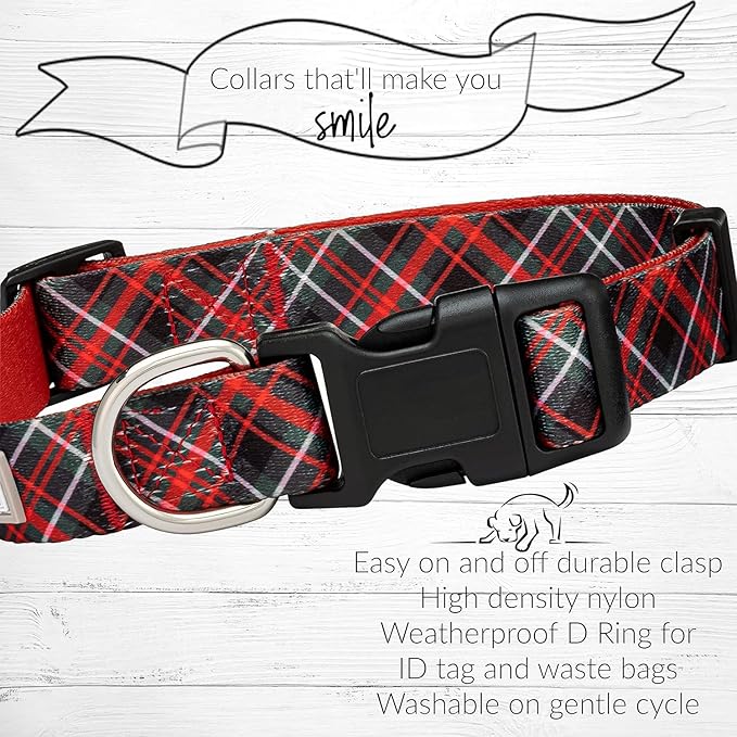 Lucky Love Dog - Adjustable Dog Collar with Easy Click Buckle for Small to Large Ones, Durable, & Comfortable for Male & Female Dogs, Pet Collar for Puppies & Adult Dogs - Heywood, X-Large