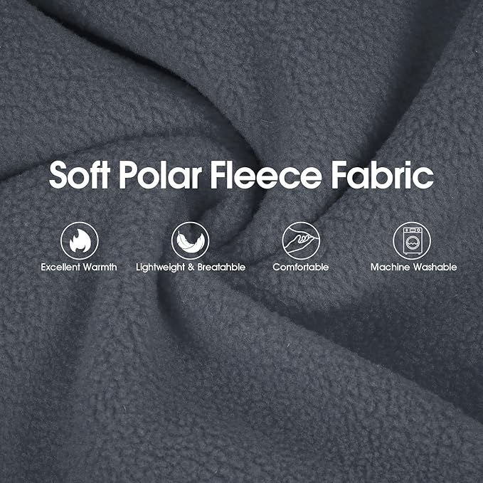 IECOii Dog Sweatshirt for Large Dogs, Hooded Fleece Vest with Leash Hole, XXXL Dogs Sweater for Giant Breed,Warm Polar Fleece Large Dog Hoodie for Fall Winter,Labrador,Doberman, Grey, 3XL