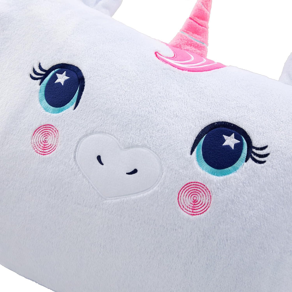 Saint Eve Kids Pillow Pals Fuzzy Pillow Case, Cute Animal Friends Soft Pillow Cover for Kids Beds and Nap Time - Pinky The Unicorn