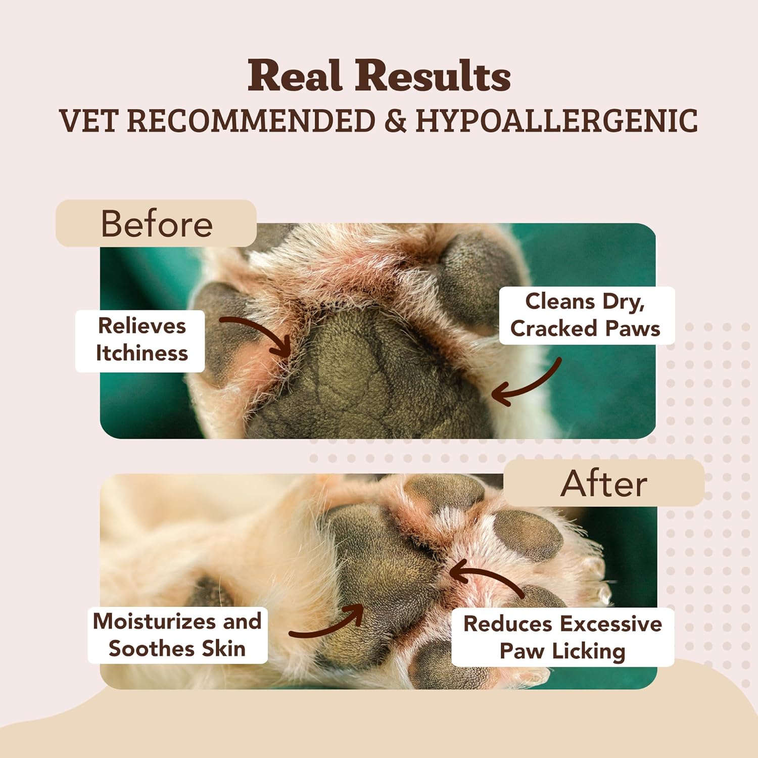 Natural Dog Paw Wipes -50 Ct- Organic, Vegan Pet Paw Wipes for Dogs, Eco-Friendly Dog Paw Wipes for Dogs, Ideal for Removing Dirt, Allergens & Moisturizes Dry Cracked Paws, Coconut Oil & Cocoa Butter