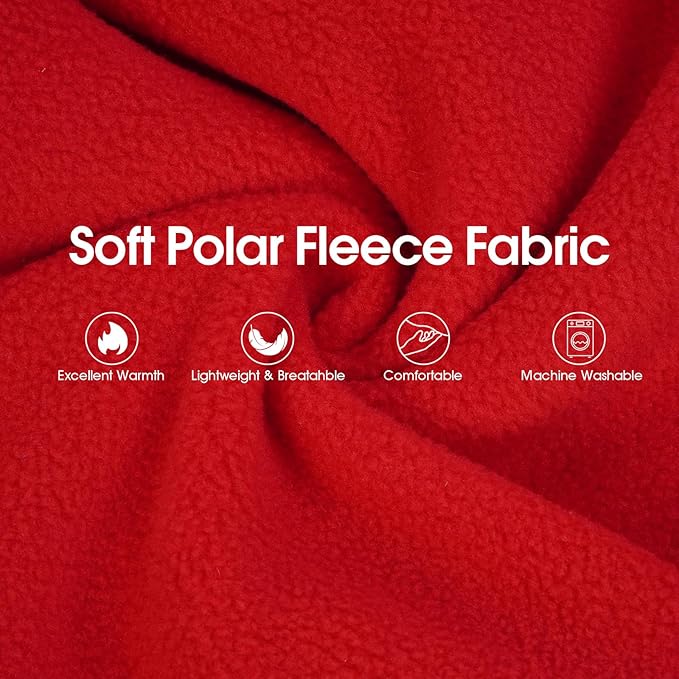 IECOii Warm Dog Hoodie for Large Dogs, Extra Large Dog Hoodie Fleece Vest with Leash Hole & Pocket, Big Dogs Sweatshirt for Giant Breed, Pullover Sleeveless Great Dane Sweater, Red, 4XL