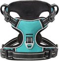 HEELE Dog Harness Dog Harness Small Dog No Pull Harness wiht Soft Handle Reflective Harness Adjustable, Turquoise, XS