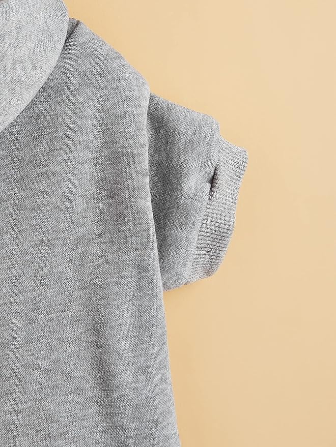 QWINEE Basic Dog Hoodie Sweatshirt Puppy Sweater Warm Cat Costumes Pet Clothes for Chihuahua Puppy Kitten Small Medium Dogs Light Grey X-Large