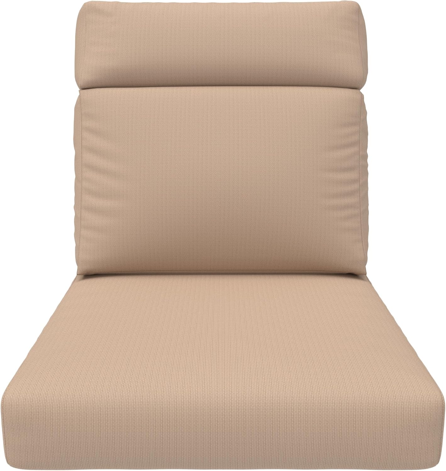 Covers & All CoverRite Rectangle High Back Chair Cushion, 600 Denier, Foam Seat and Poly Fill Back Outdoor High Back Chair Cushions, Water, UV and Fade Resistant for Patio High Back Chair Cushions