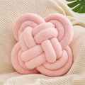 Xiashrk Knot Pillow Ball, 12" Soft Decorative Throw Pillows for Couch Bed, Hot Pink Knotted Plush Throw Pillow Home Couch Decor Pillows for Living Room