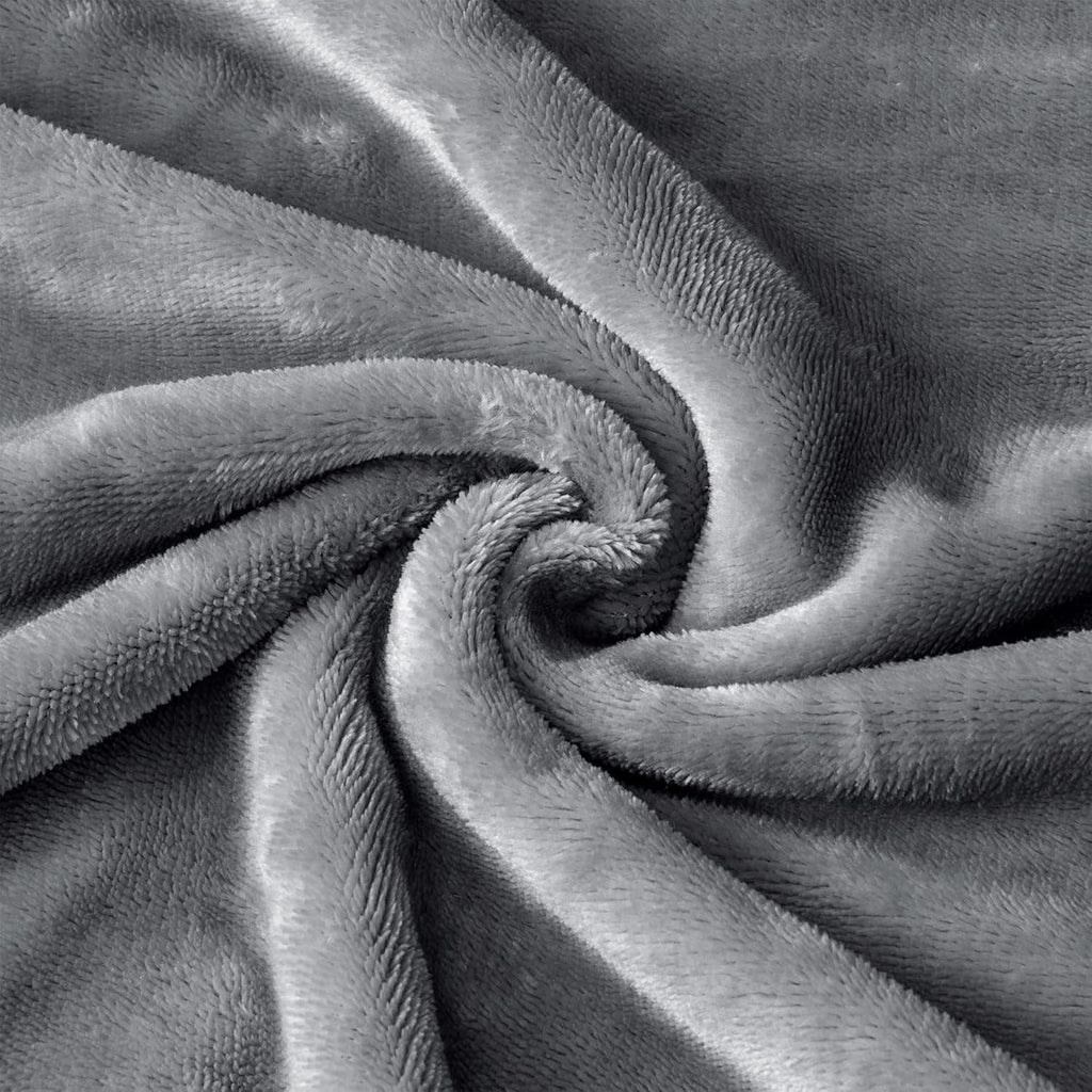 BEDELITE Body Pillow Cover with Zipper Closure, Super Soft and Cozy Fuzzy Fleece Body Pillowcase 20 x 54 Inches, Luxury Fluffy Plush Long Body Pillow Pillowcase for Fall and Winter(Gray)